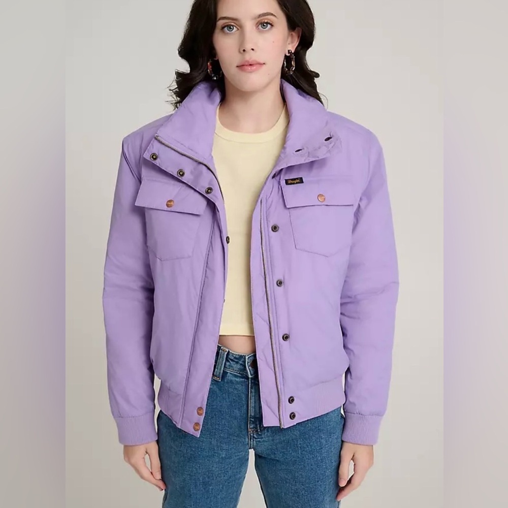 WRANGLER X STRANGER THINGS ERICA JACKET Purple Size Large Women's